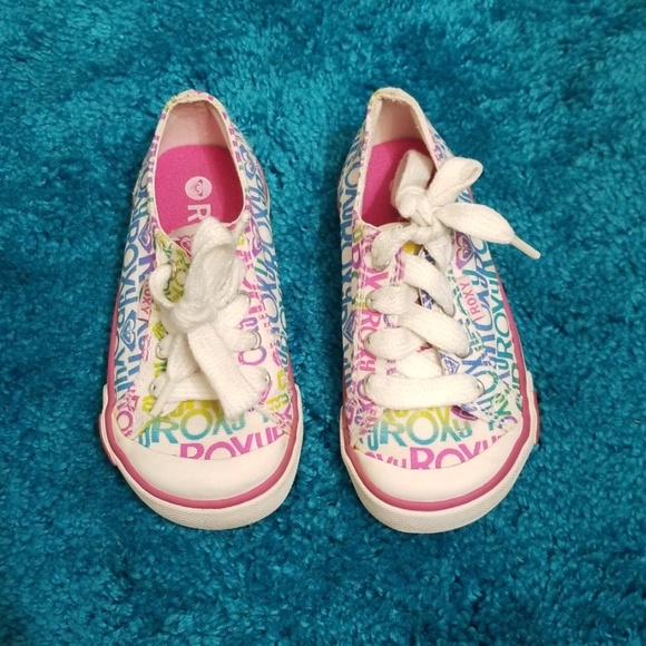 Roxy Cute Little Girl Multi Color Sneakers